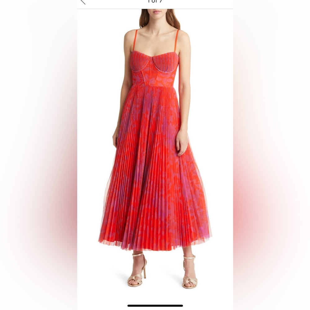 Amara Floral Bustier Dress Size 8